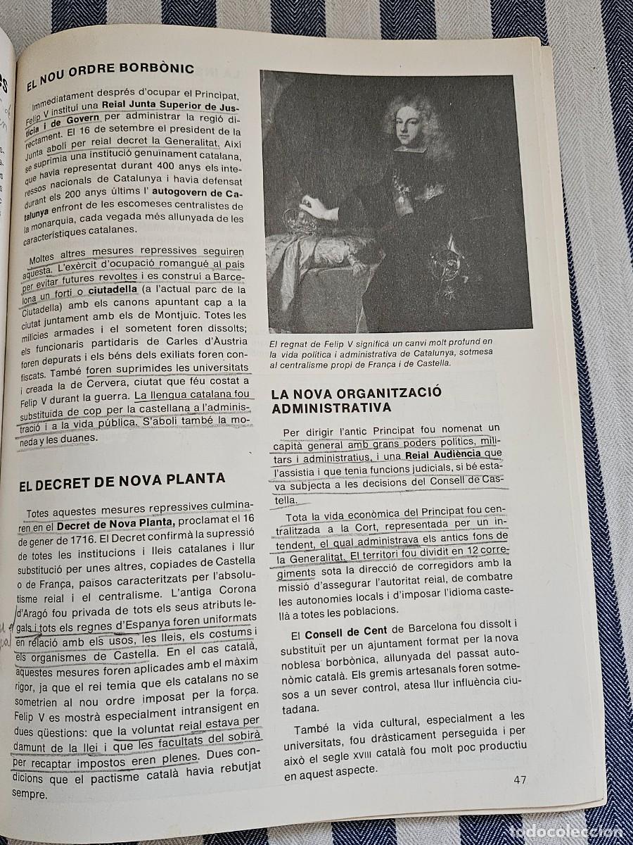 Libros de segunda mano: Libro De Texto &rdquo; Historia De Catalunya, Projecte Experimental De Ciencies Socials De Catalunya. - Foto 17