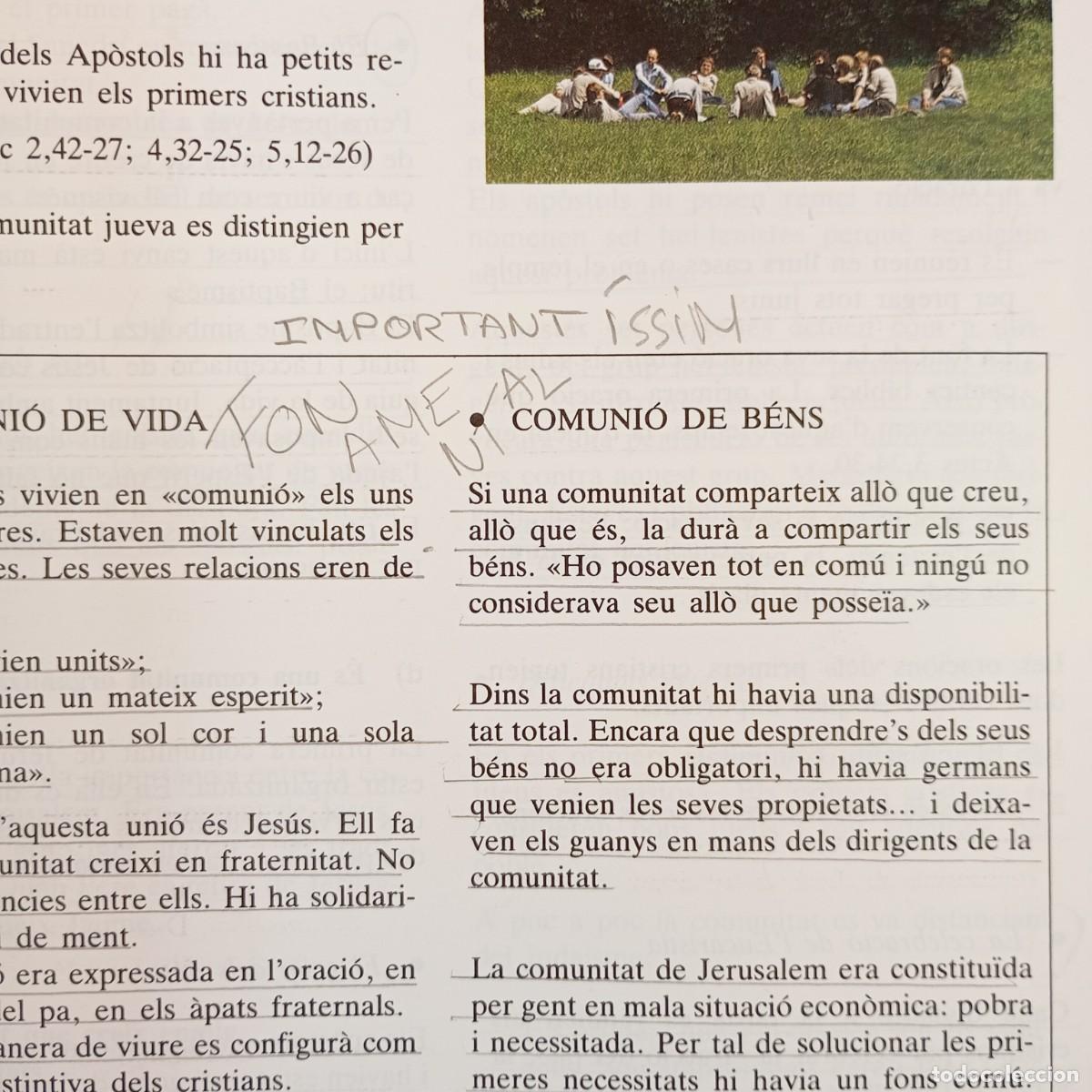 Libros de segunda mano: LA COMUNITAT DE JES&Uacute;S - RELIGI&Oacute; - 8&egrave; E.G.B. - BRU&Ntilde;O - LIBRO DE TEXTO / 4972 - Foto 6
