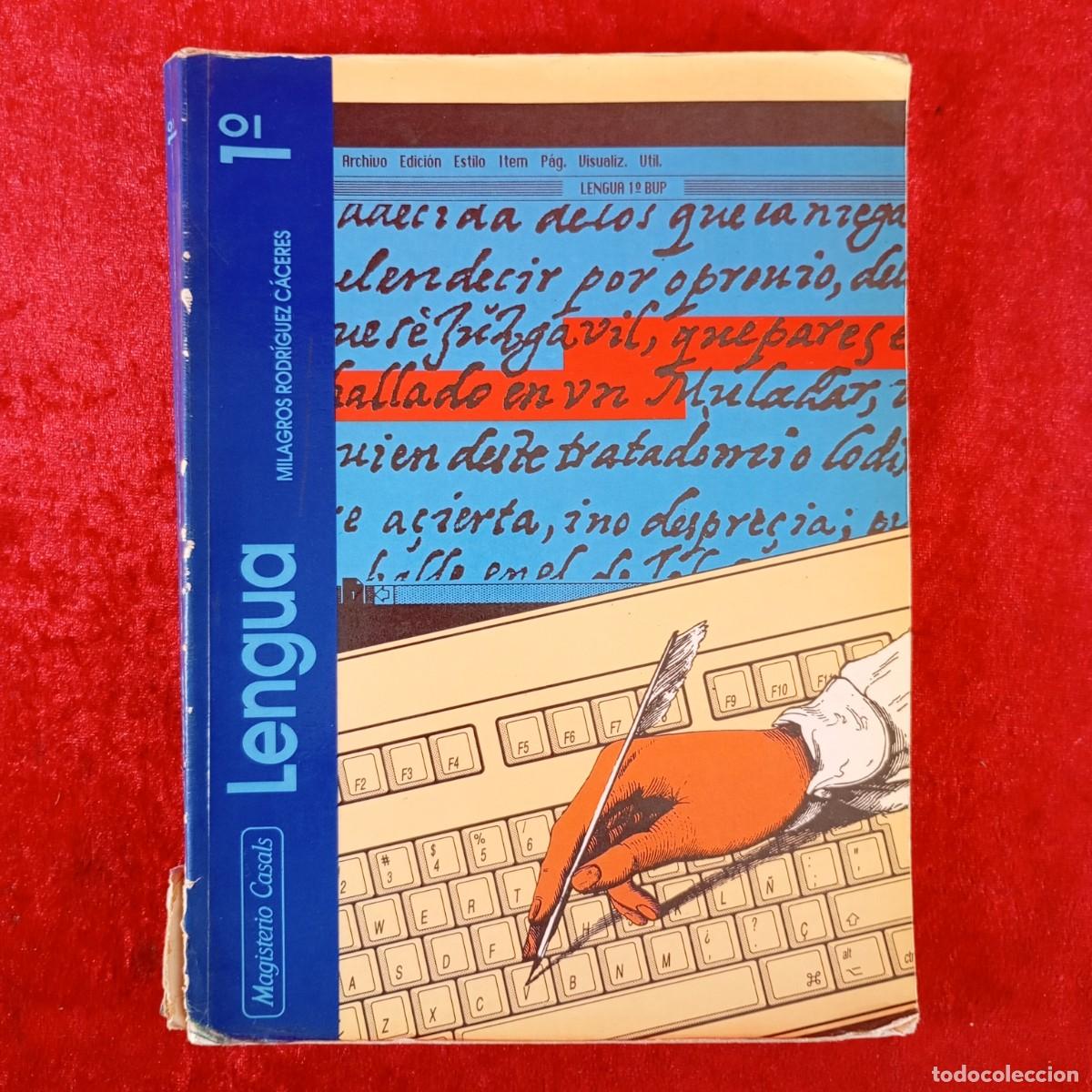 Libros de segunda mano: LENGUA - MAGISTERIO CASALS - MILAGROS RODR&Iacute;GUEZ C&Aacute;CERES - 1&ordm; - LIBRO DE TEXTO / 4975