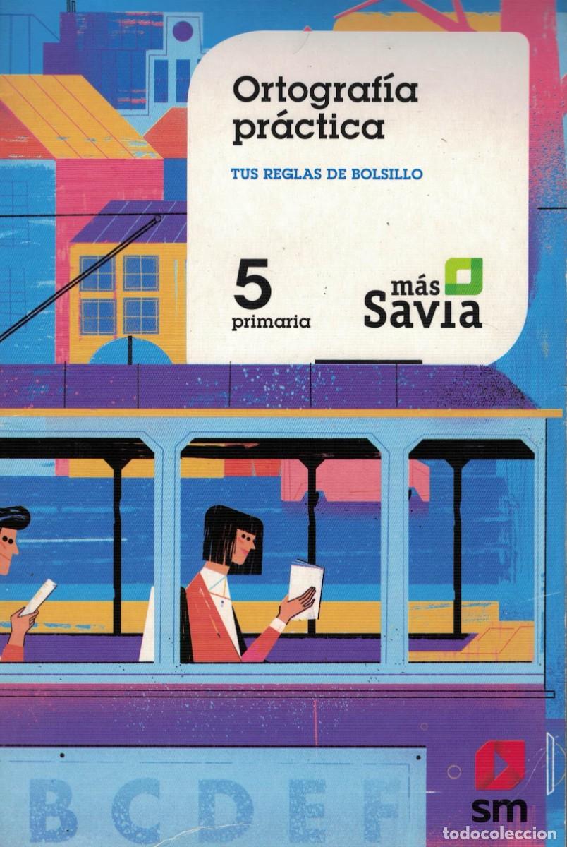 Libros de segunda mano: Ortograf&iacute;a pr&aacute;ctica. Tus reglas de bolsillo. 5&ordm; Quinto 5 primaria. Editorial SM. Proyecto M&aacute;s Savia