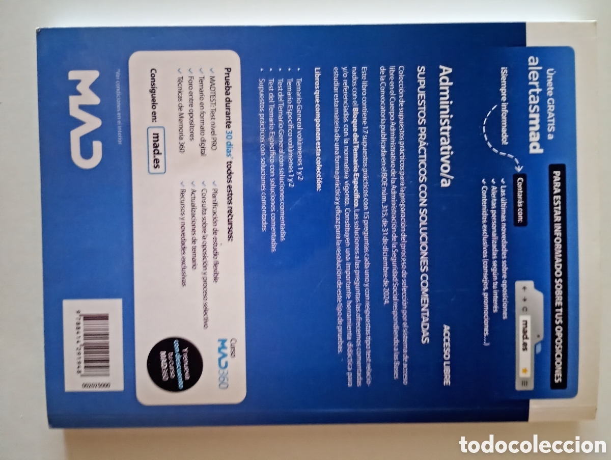 Libros de segunda mano: libro supuestos pr&aacute;cticos administraci&oacute;n de la seguridad social editorial mad