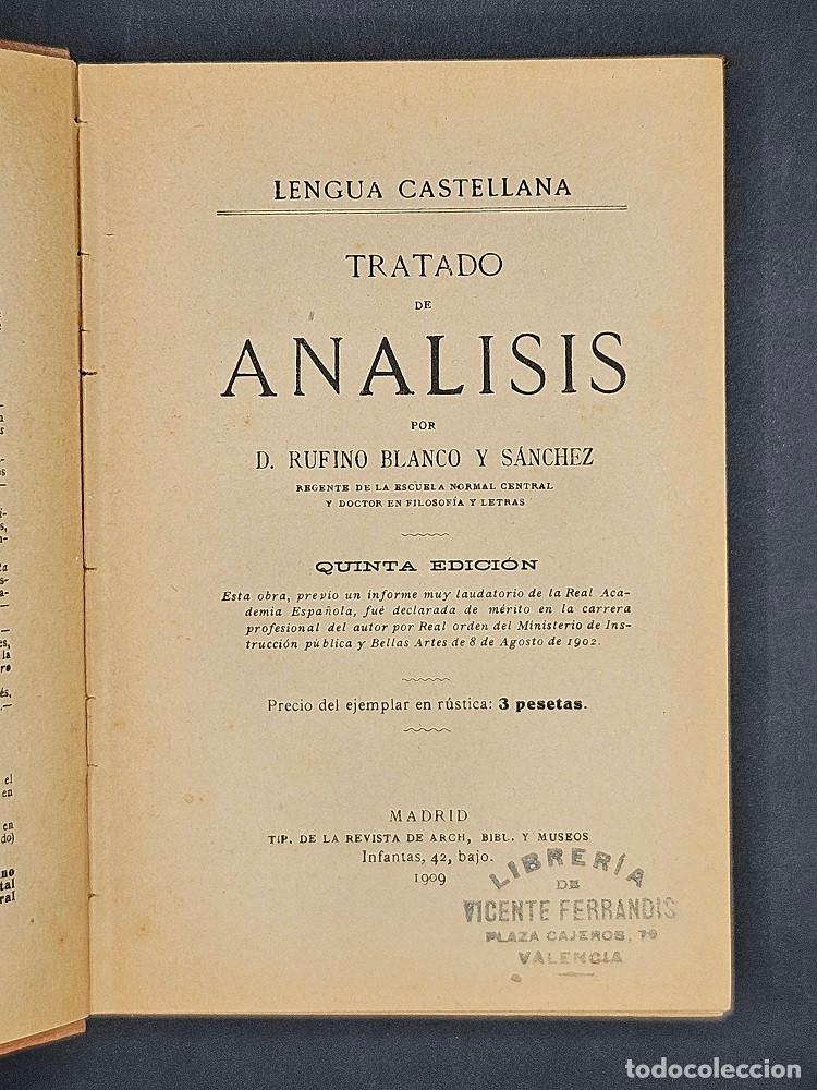 Libros de segunda mano: Tratado de Analisis - Lengua Castellana - Foto 2
