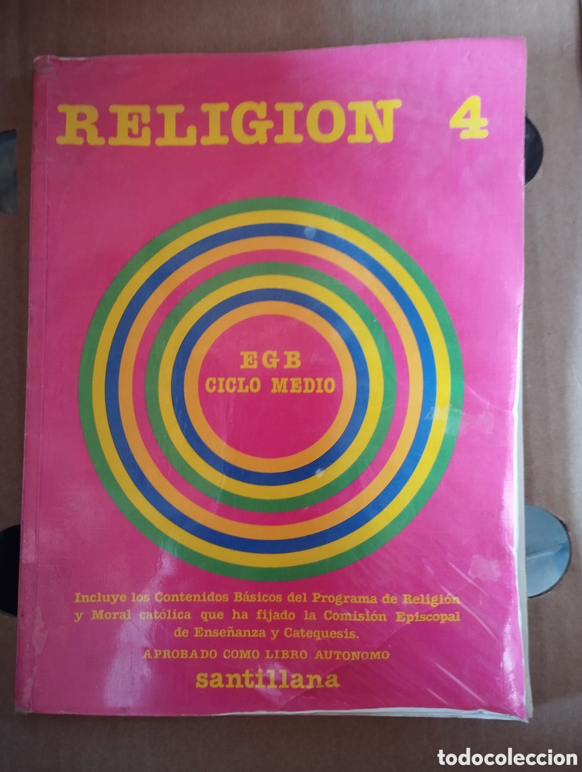 Libros de segunda mano: Libro Santillana de religi&oacute;n 4 &deg; E.G.B