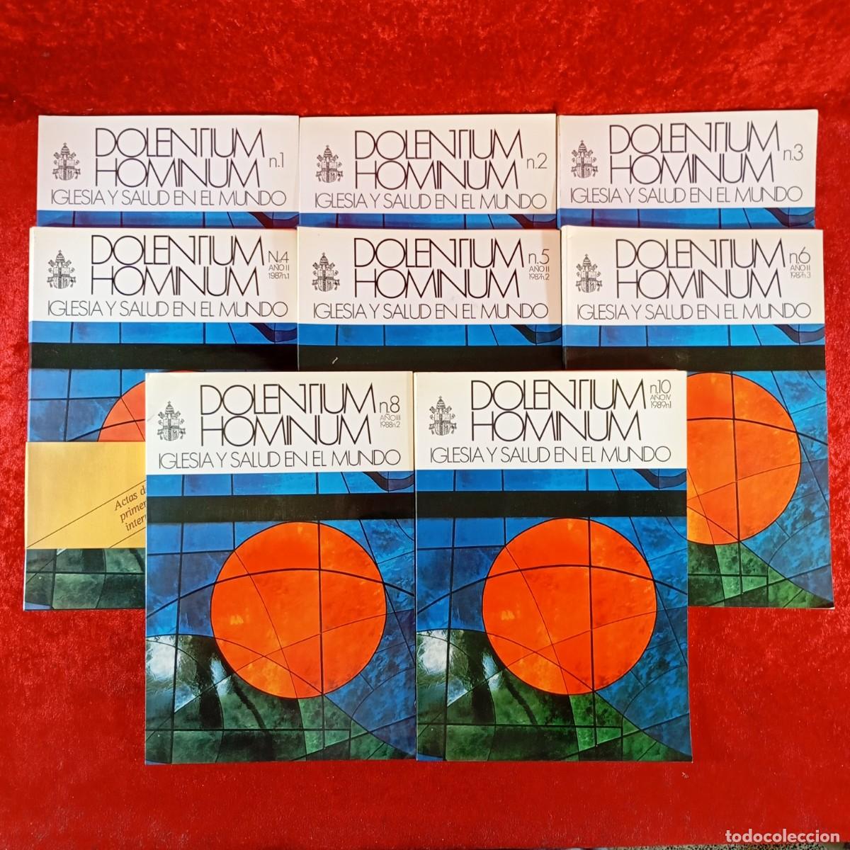 Libros de segunda mano: DOLENTIUM HOMINIUM - IGLESIA Y SALUD EN EL MUNDO - 8 REVISTAS - VER N&ordm; EN FOTOS / 6071