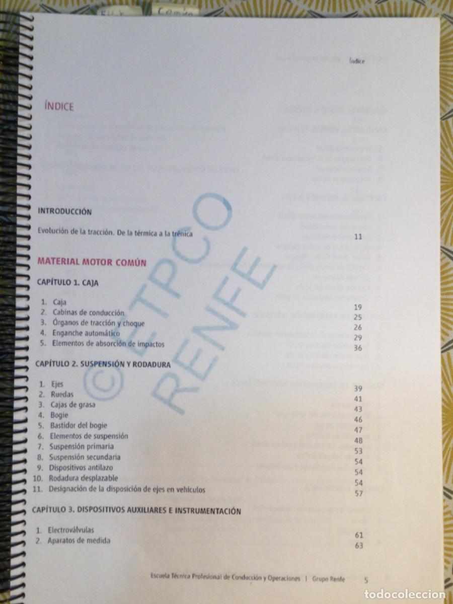 Libros de segunda mano: RENFE MATERIAL MOTOR FERROVIARIO - Foto 4