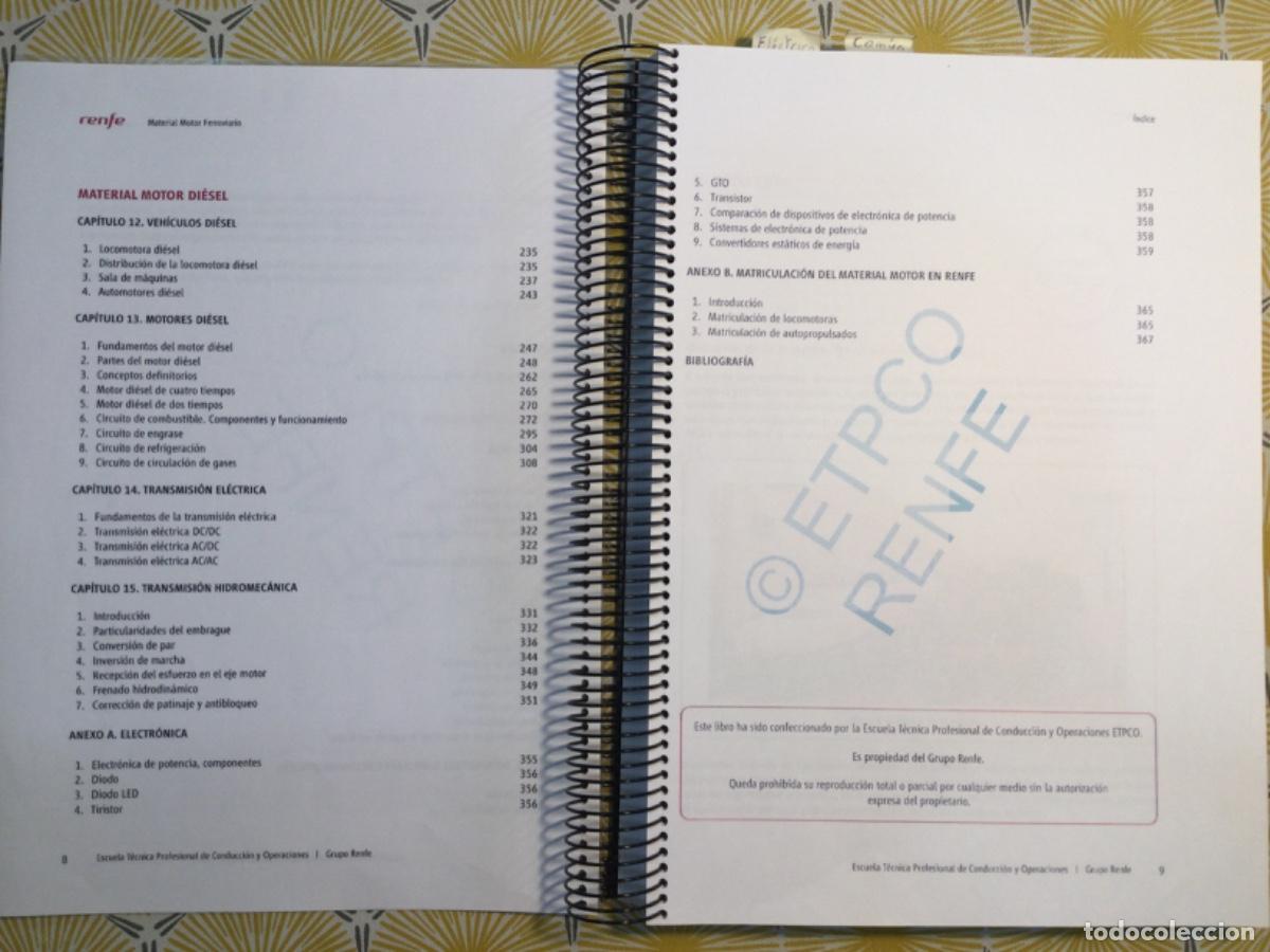 Libros de segunda mano: RENFE MATERIAL MOTOR FERROVIARIO - Foto 5
