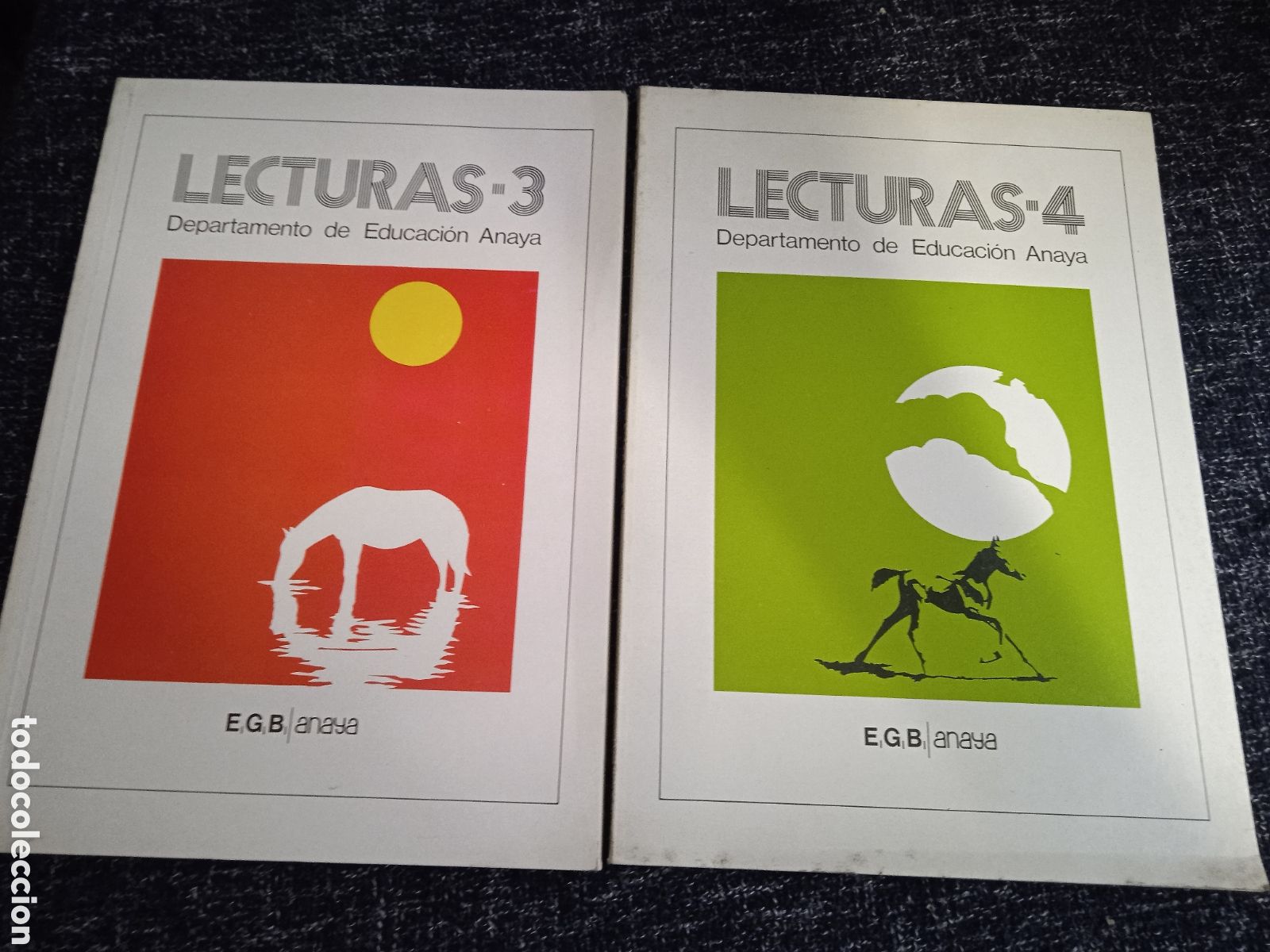 Libros de segunda mano: Libro Lecturas 3 Y 4 - Anaya - Departamento de Educaci&oacute;n E.G.B. 1982 (NUEVOS)