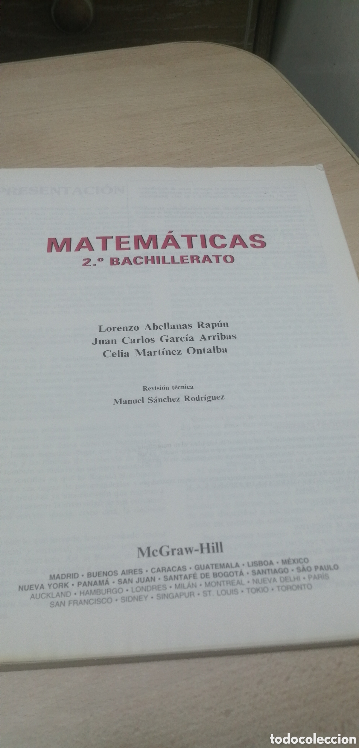 Libros de segunda mano: Matem&aacute;ticas 2 Bachillerato McGraw Hill 1998 - Foto 4