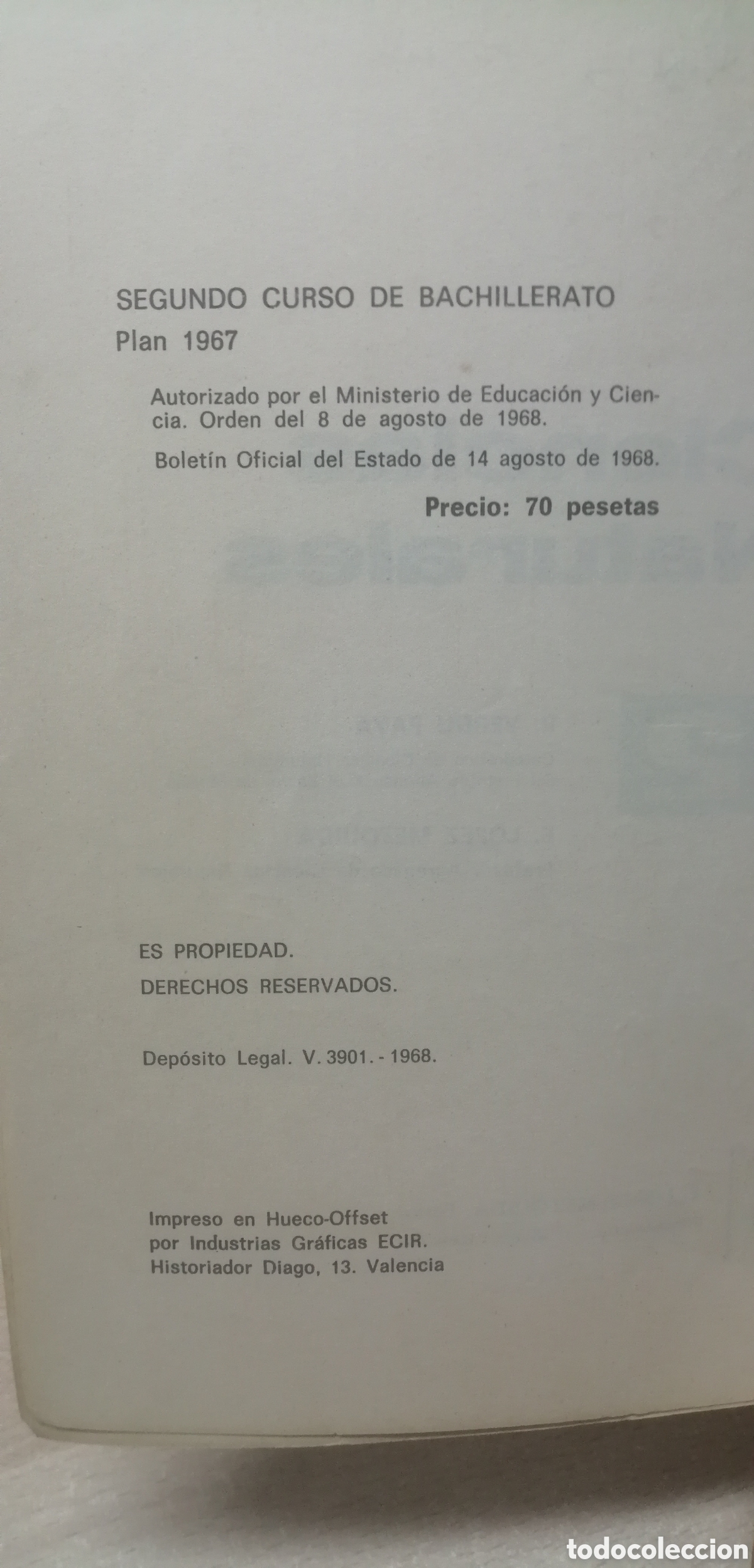 Libros de segunda mano: Ciencias Naturales 2&deg; Ecir 1968 ECIR E. L&oacute;pez Mezquida, editor - Foto 6