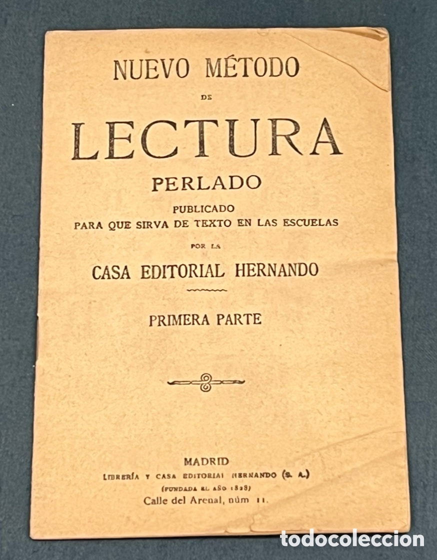 Libros de segunda mano: Libro. Nuevo M&eacute;todo de Lectura Perlado. Casa Editorial Hernando. 1961.