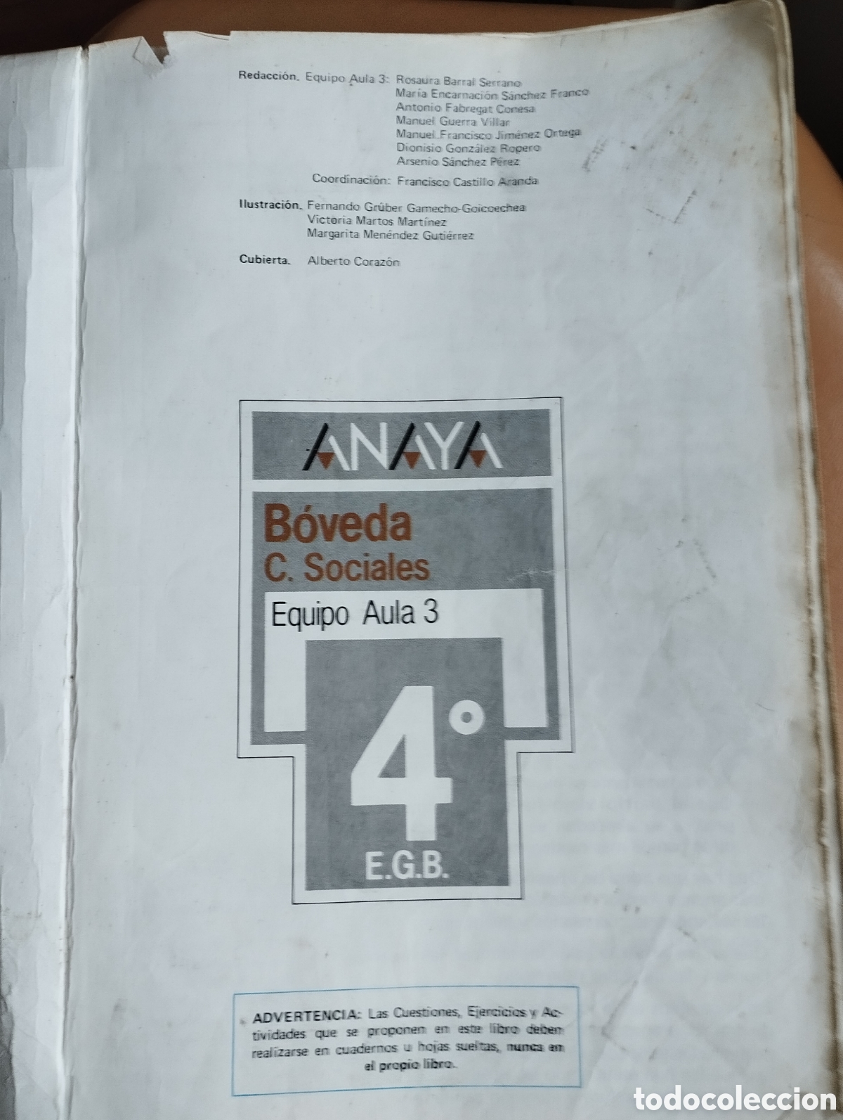 Libros de segunda mano: Libro de ciencias sociales de 4&deg; E.G.B. - Foto 2