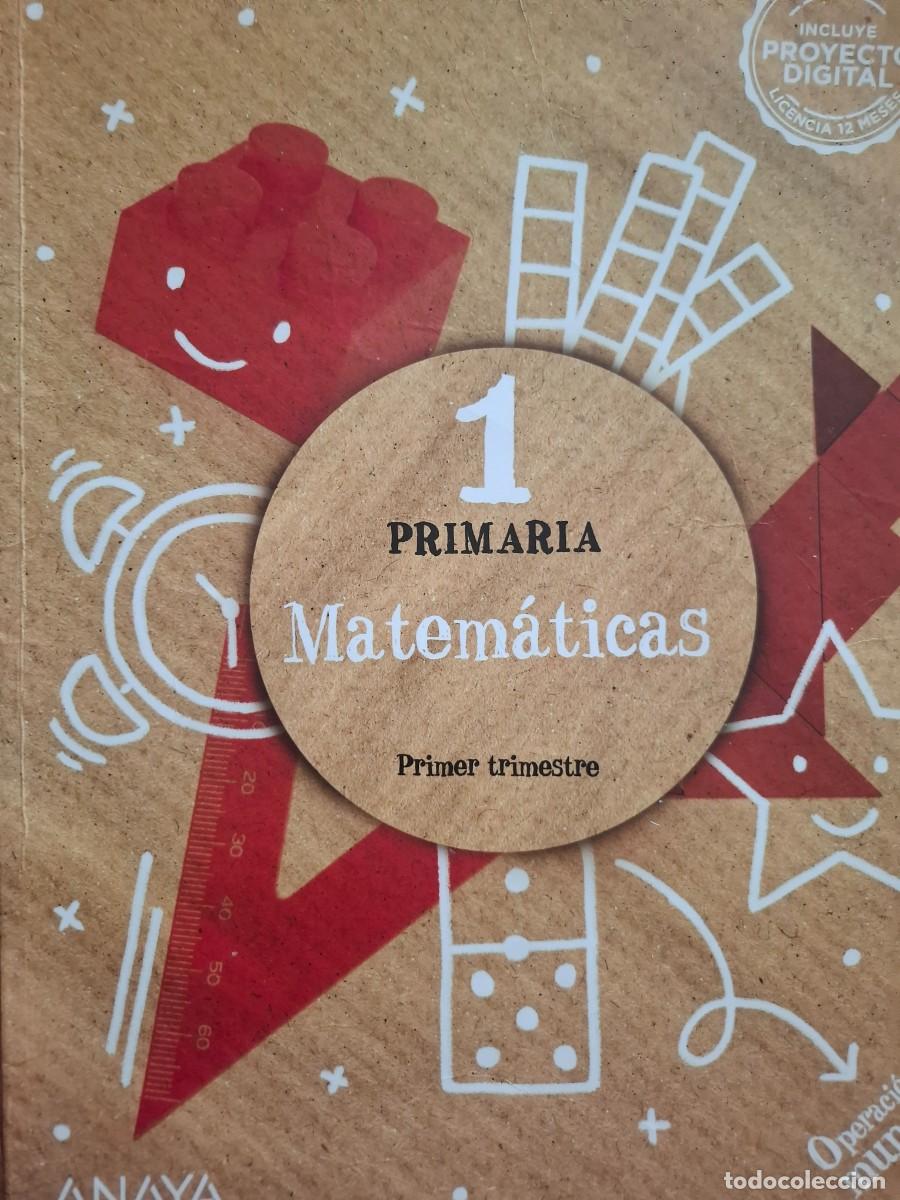 Livres d'occasion: primer trimestre matem&aacute;ticas 1 primaria Ana Carvajal Luc&iacute;a de la Rosa ed anaya