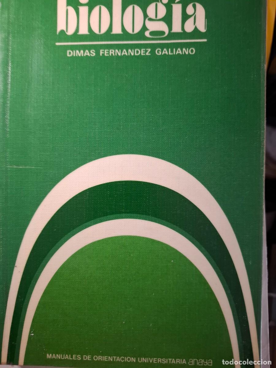 Libros de segunda mano: biolog&iacute;a manual de COU Dimas Fern&aacute;ndez Galiano