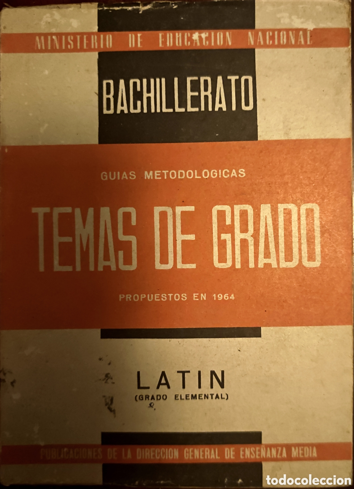 Libros de segunda mano: Temas de Grado - Lat&iacute;n (Grado Elemental) - Bachillerato 1964 - Ministerio de Educaci&oacute;n Nacional