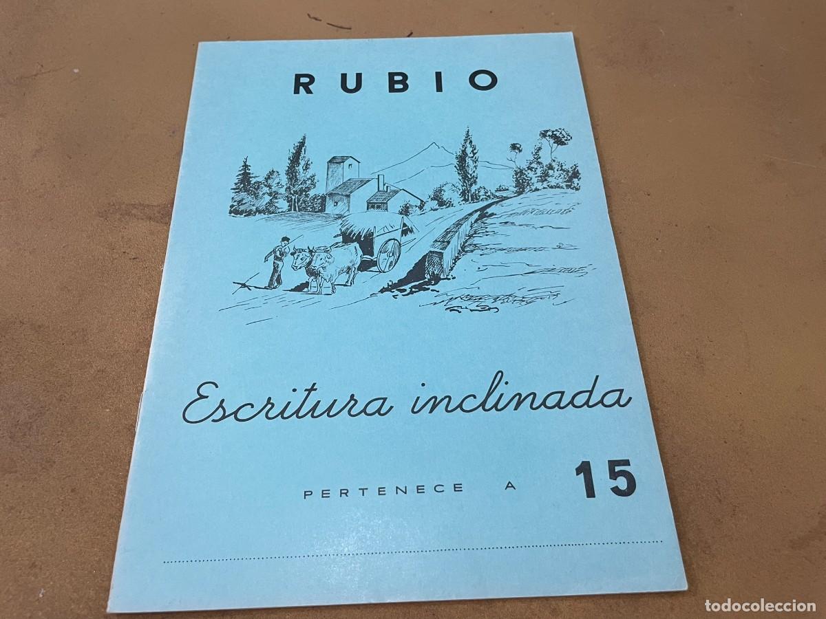 Libros de segunda mano: LIBRETA RUBIO ESCRITURA INCLINADA 15