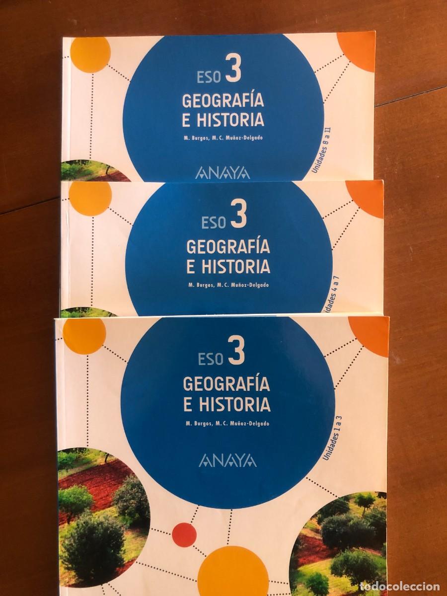 Libros de segunda mano: Geograf&iacute;a e historia 3 ESO. Anaya. 3 libros