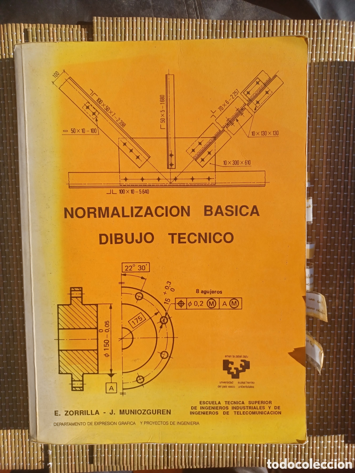 Libros de segunda mano: Escuela ingenieria Bilbao Normalizacion Basica Dibujo Tecnico
