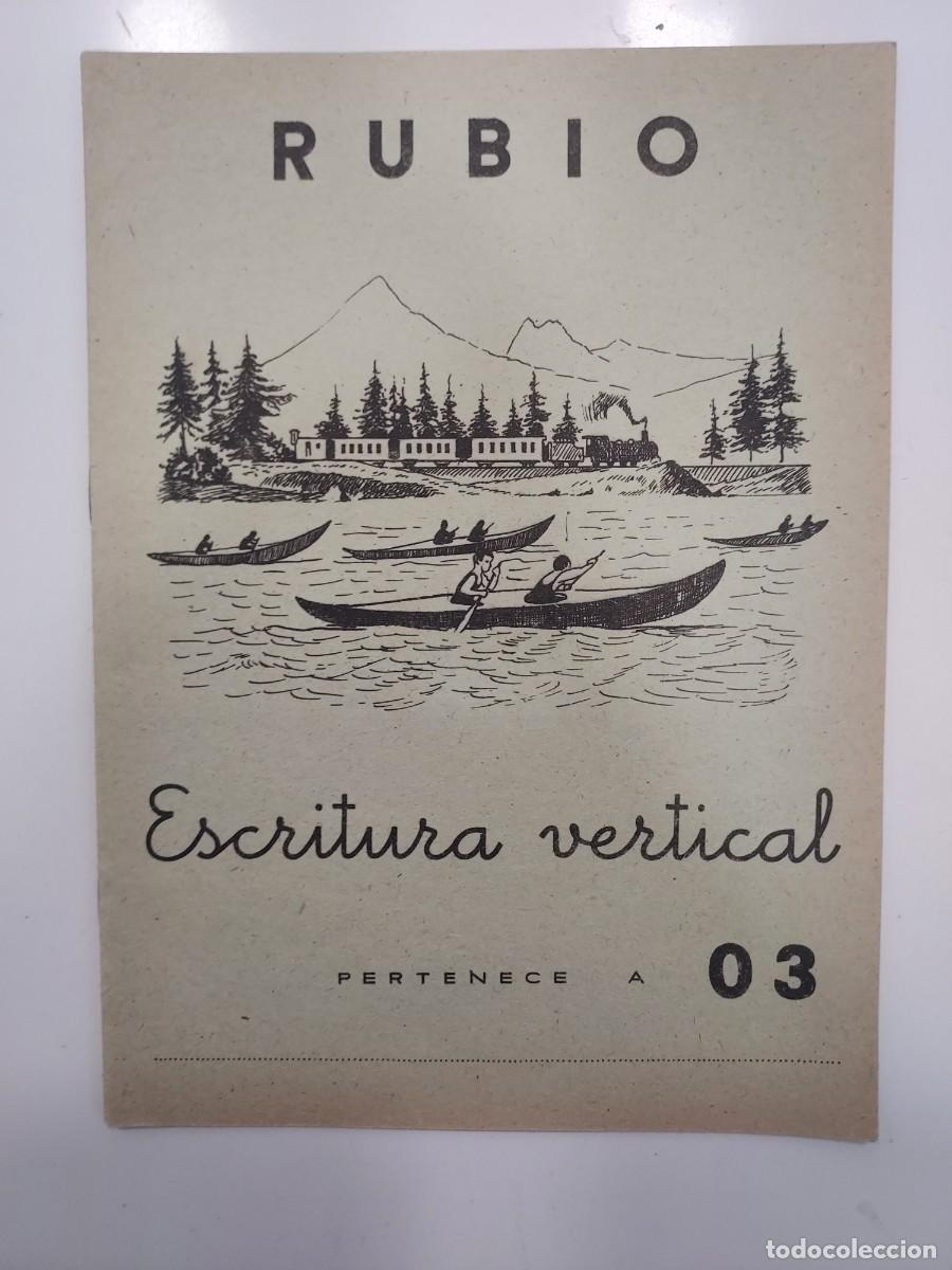 Libros de segunda mano: CUADERNOS RUBIO ESCRITURA VERTICAL 03. 1963. Sin usar. Para p&aacute;rvulos. Ver fotos. Canoa