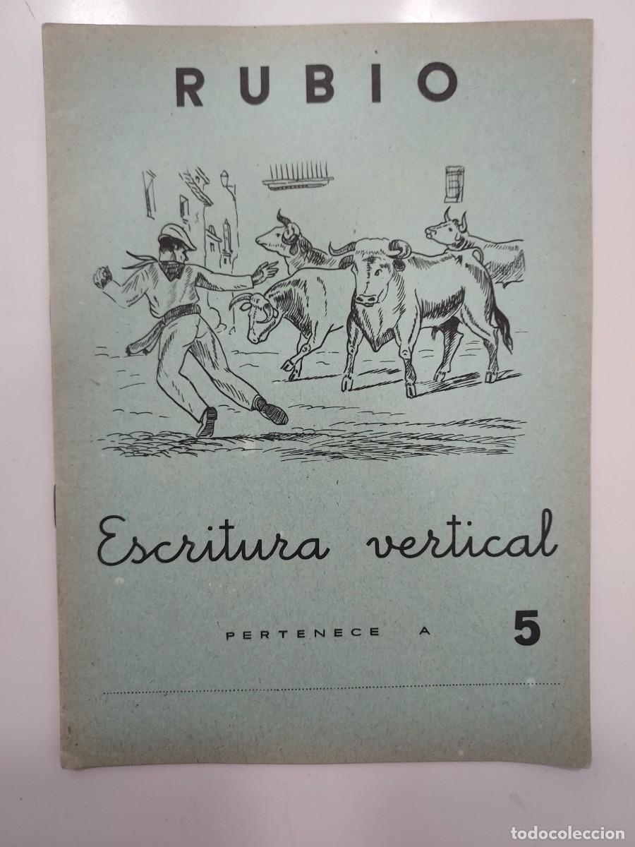 Libros de segunda mano: CUADERNOS RUBIO ESCRITURA VERTICAL 5. 1962. Sin usar. Para p&aacute;rvulos. May&uacute;sculas dibujo cuadr&iacute;culas