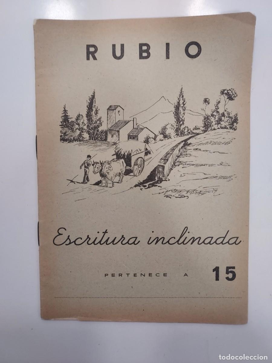 Libros de segunda mano: CUADERNOS RUBIO ESCRITURA INCLINADA 15. 1962. Sin usar. Para mayores