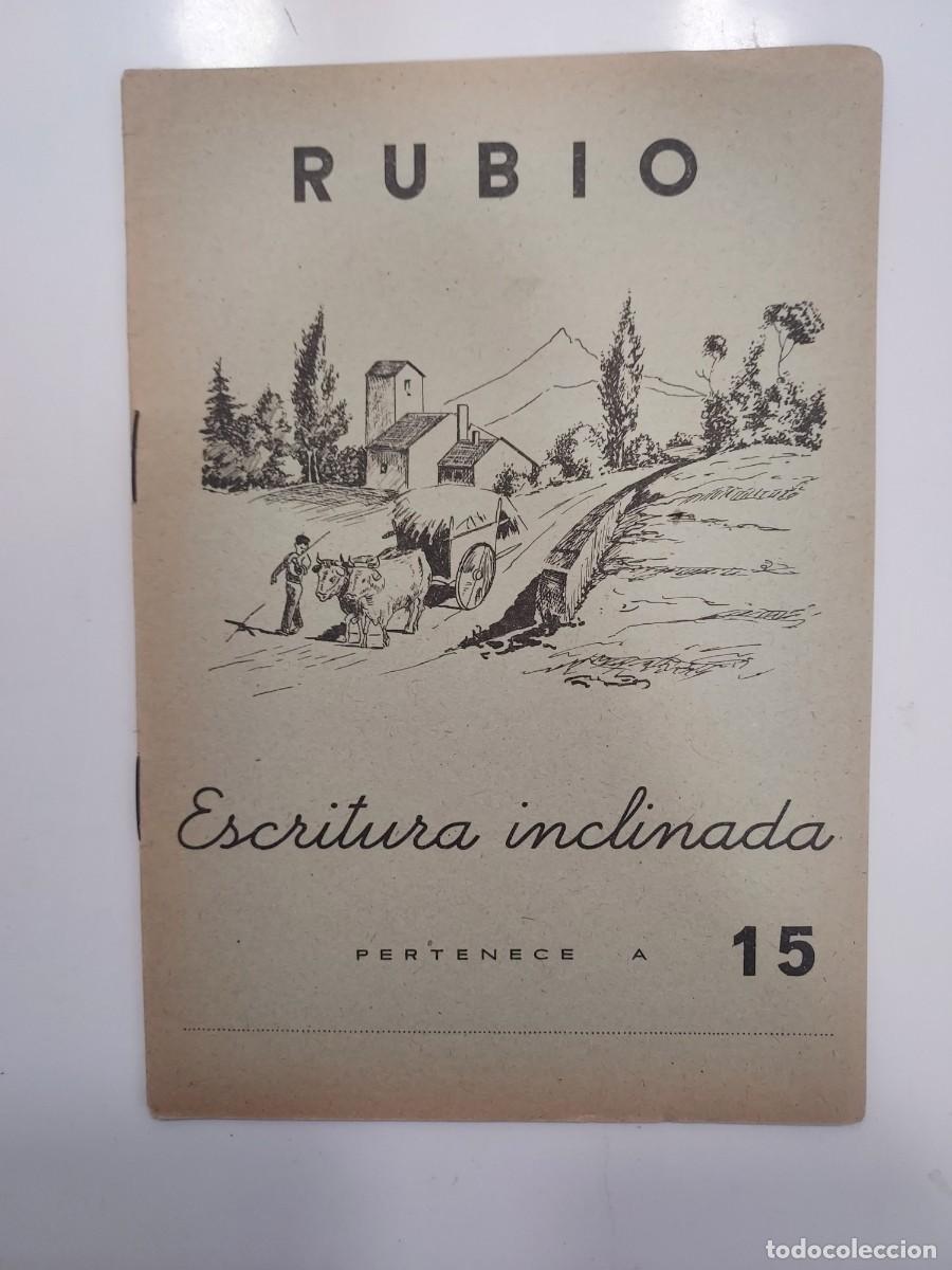 Libros de segunda mano: CUADERNOS RUBIO ESCRITURA INCLINADA 15. 1962. Sin usar. Para mayores