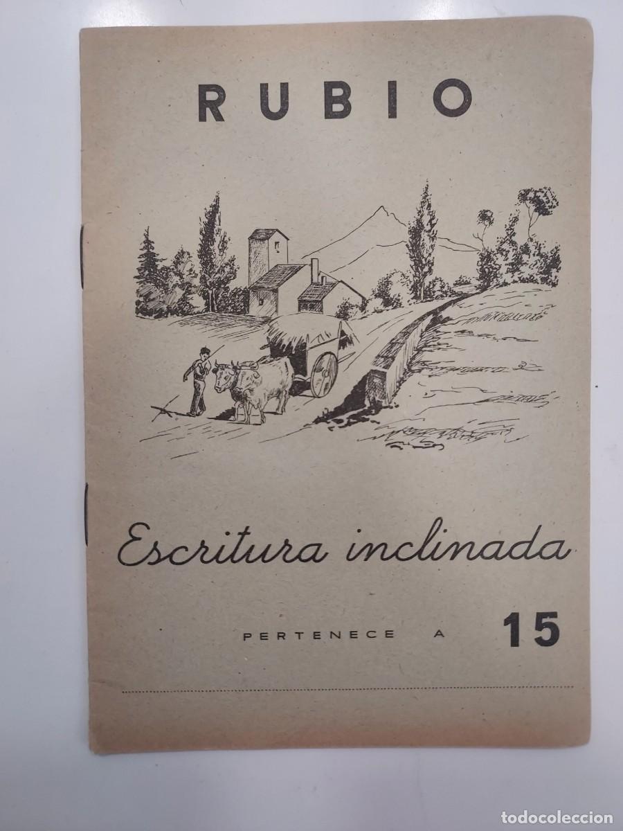 Libros de segunda mano: CUADERNOS RUBIO ESCRITURA INCLINADA 15. 1962. Sin usar. Para mayores