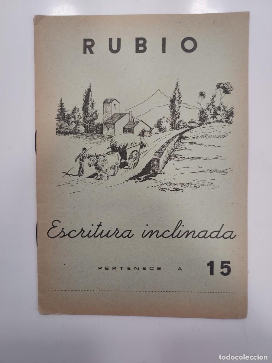 Libros de segunda mano: CUADERNOS RUBIO ESCRITURA INCLINADA 15. 1962. Sin usar. Para mayores
