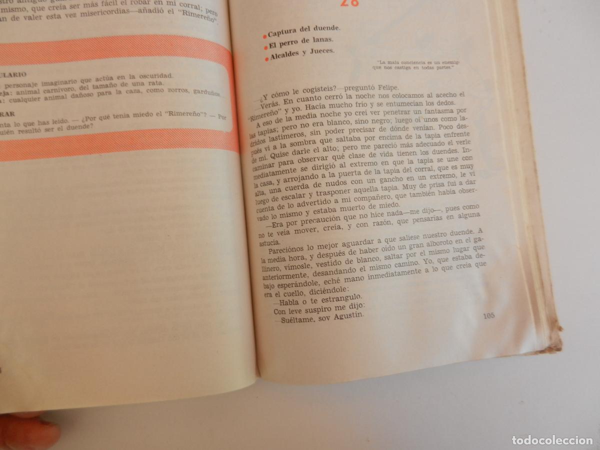 Libros de segunda mano: CHICOS Y COSAS - LECTURAS 3&ordm; Y 4&ordm; GRADOS - EDC SM 1964 - Foto 6