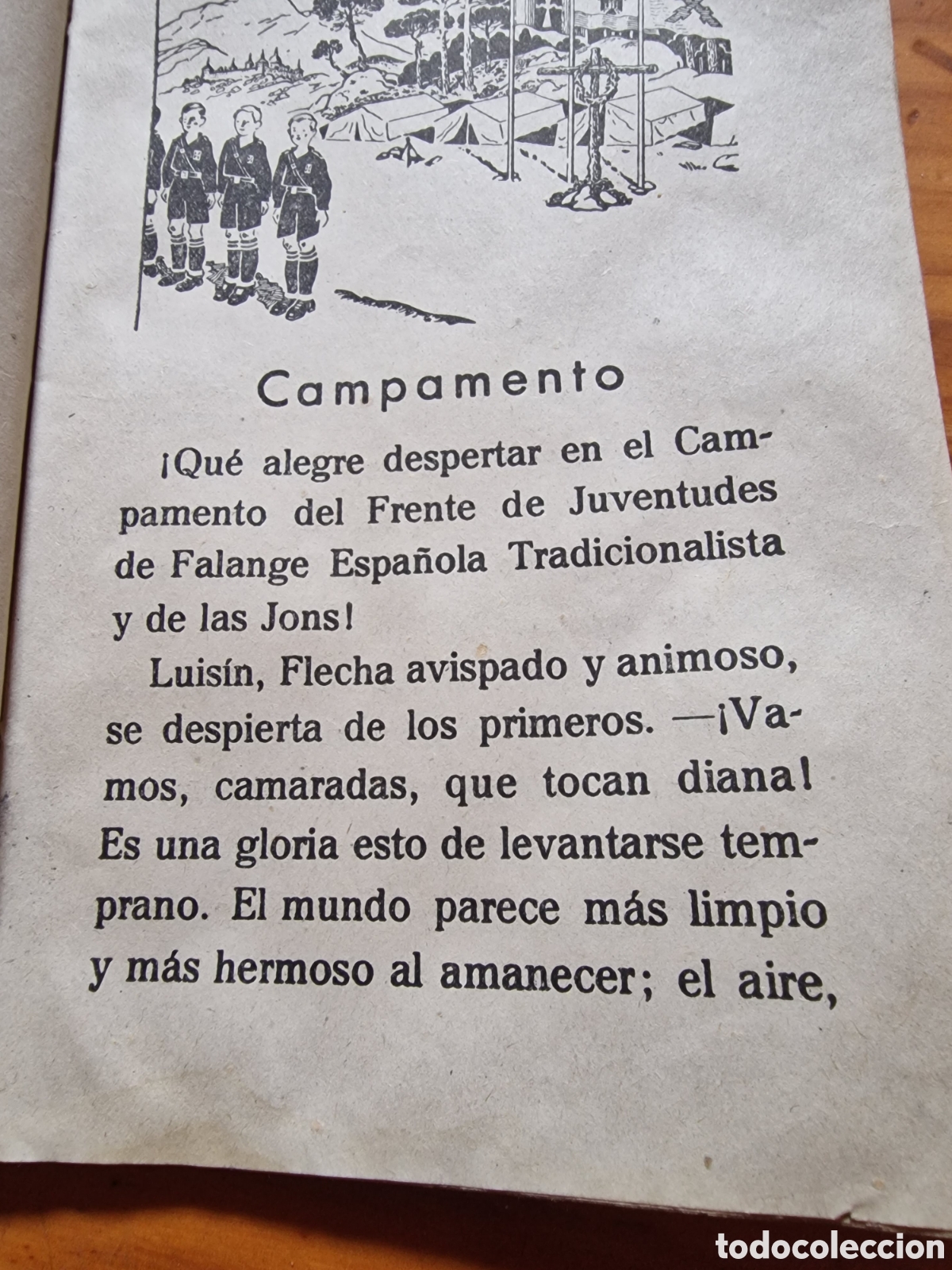 Libros de segunda mano: Viejo libro de aprendizaje escolar a&ntilde;os 50-60, habla de franco,desconozco libro