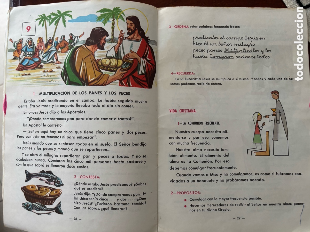 Libros de segunda mano: Libro de texto, religi&oacute;n, segundo curso, &Aacute;lvarez editorial Mi&ntilde;&oacute;n, 1966 - Foto 4