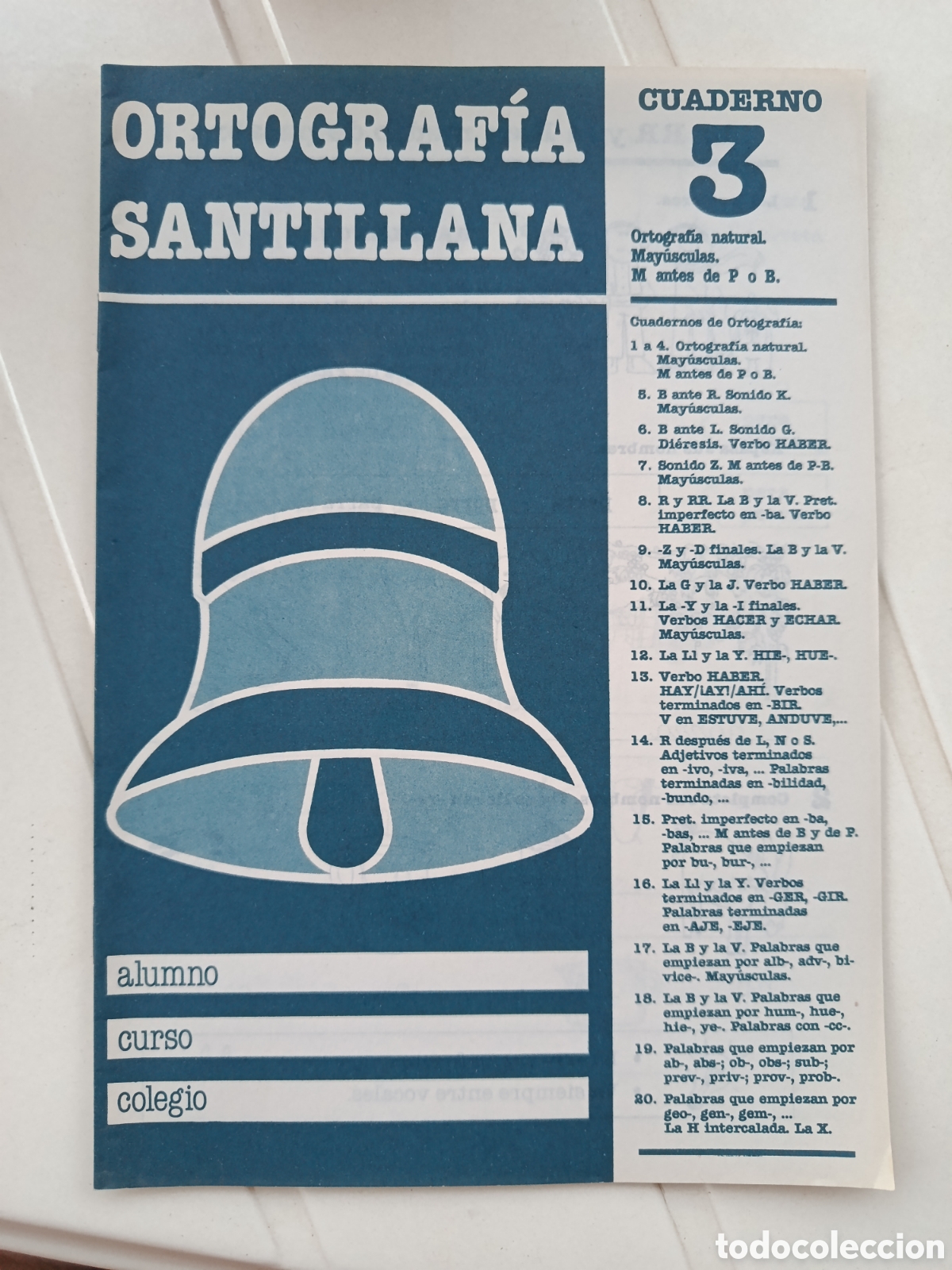 Libros de segunda mano: Cuadernillo Ortografia Santillana n&ordm; 3