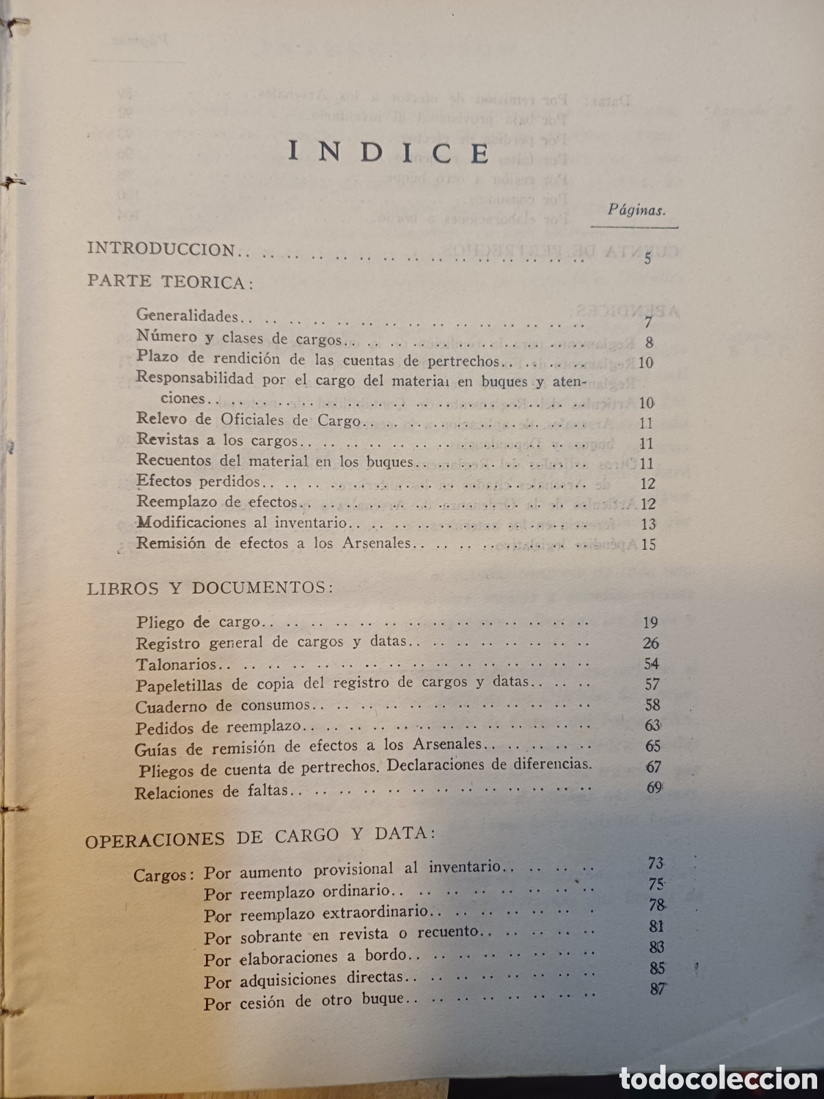 Libros de segunda mano: Libro Manual del Oficial de Cargo 1961 - Foto 3