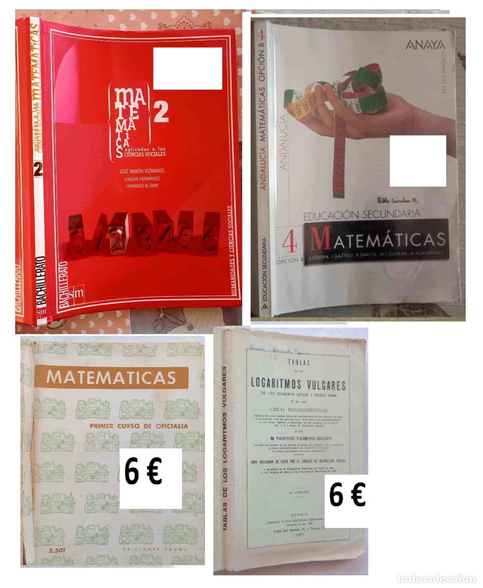 Libros de segunda mano: MATEM&Aacute;TICAS - 4 LIBROS ESCOLARES