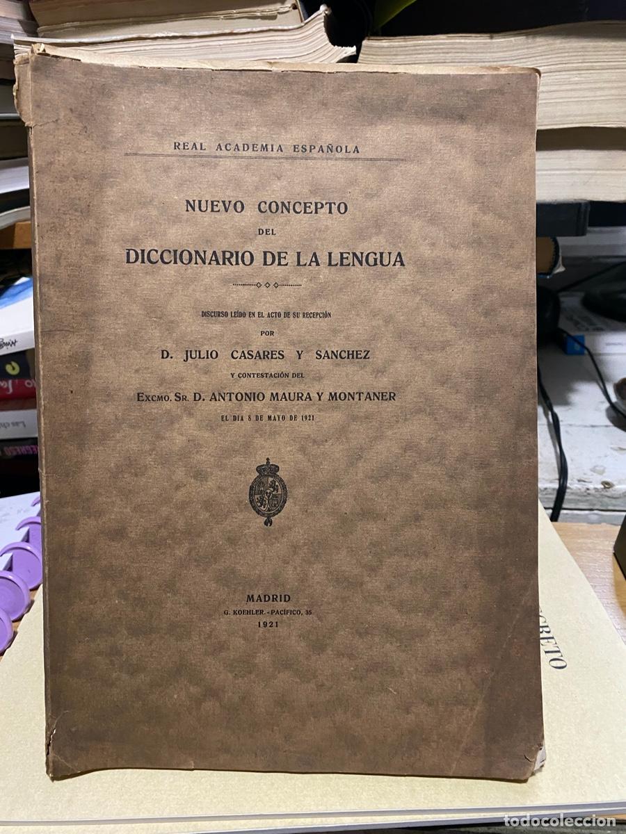 Libros de segunda mano: NUEVO CONCEPTO DEL, DICCIONARIO DE LA LENGUA, MADRID 1921