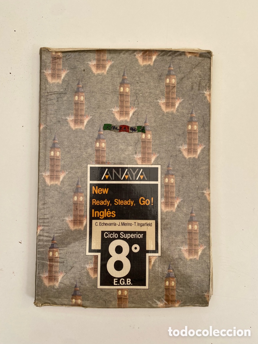 Libros de segunda mano: Libro Ingl&eacute;s 8 EGB New Ready Steady Go - C. Echevarr&iacute;a y J. Merino - Anaya 1988