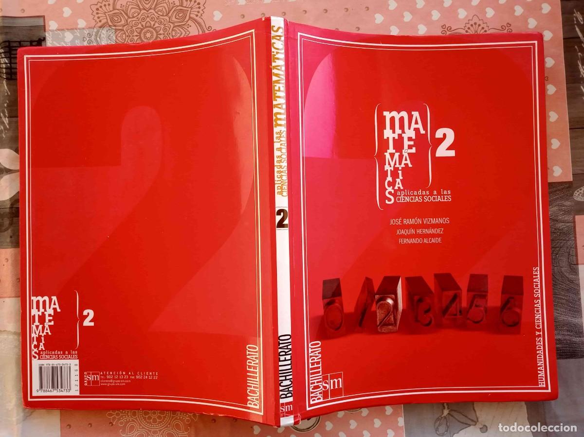 Libros de segunda mano: MATEM&Aacute;TICAS 2&ordm; Bachillerato - Editorial S.M. - LIBRO ESCOLAR GRANDE