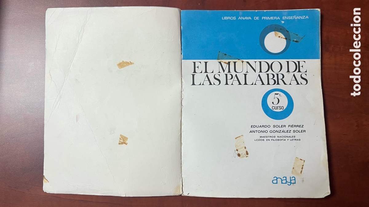 Libros de segunda mano: Libro El mundo de las palabras 5 curso Anaya - Foto 2