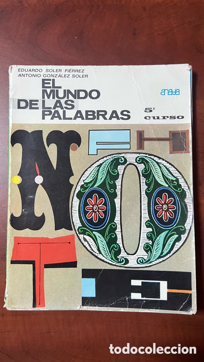 Libros de segunda mano: Libro El mundo de las palabras 5 curso Anaya