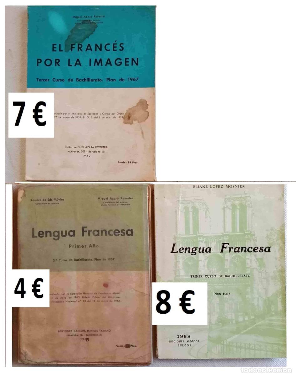 Libros de segunda mano: FRANC&Eacute;S - 3 LIBROS ESCOLARES de 1967, 1968 y 1969