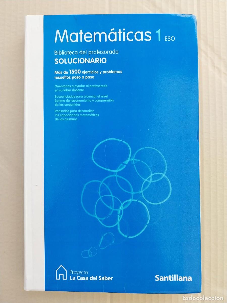 Libros de segunda mano: MATEM&Aacute;TICAS 1&ordm; ESO, Santillana &lsquo;2007 - LIBRO ESCOLAR - Foto 1