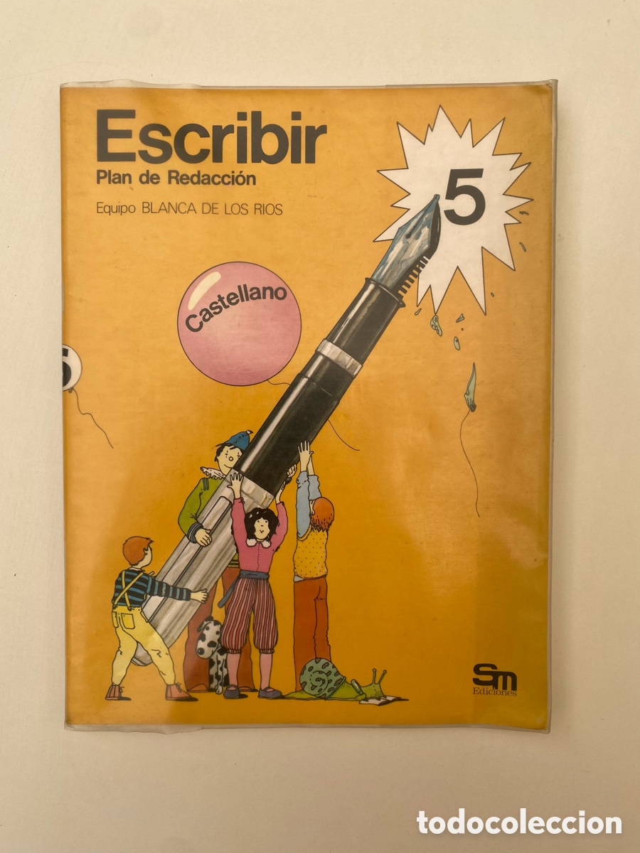 Libros de segunda mano: Cuaderno Escribir Plan de Redaccion 5 Castellano - Equipo Blanca de los Rios - SM 1983