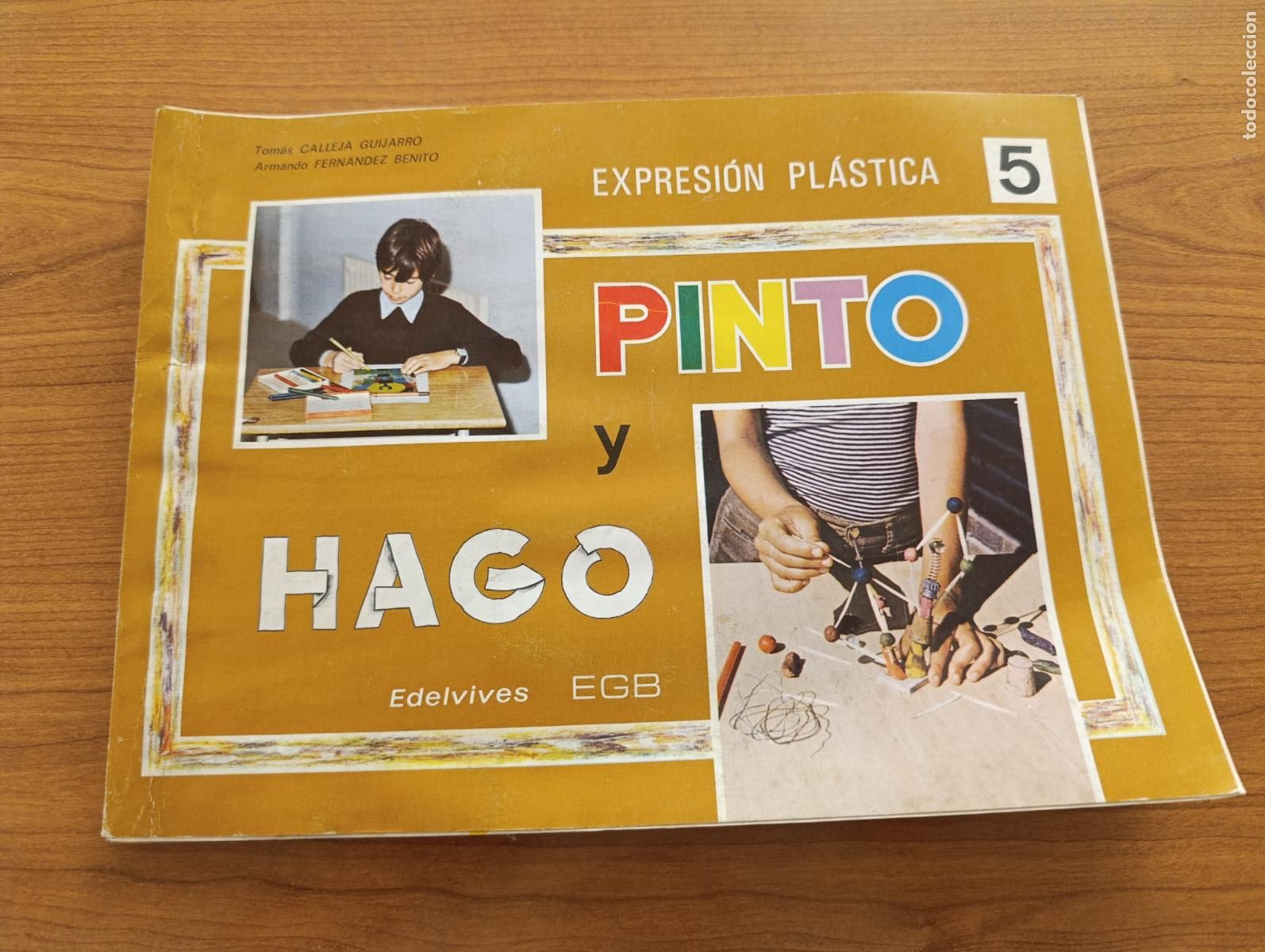 Gebrauchte B&uuml;cher: LIBRO ESCOLAR. EXPRESI&Oacute;N PL&Aacute;STICA PINTO Y HAGO 5. EDELVIVES EGB. 1980. DE TIENDA