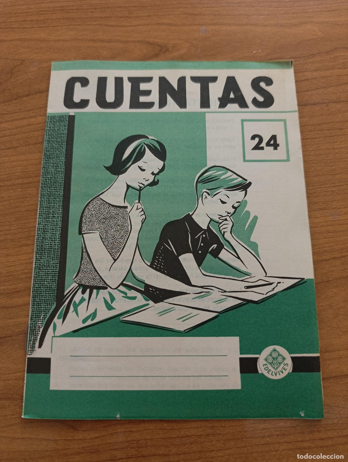 Libros de segunda mano: CARTILLA ESCOLAR. CUENTAS N&ordm; 24 EDELVIVES. SIN USO, PROCEDE DE TIENDA