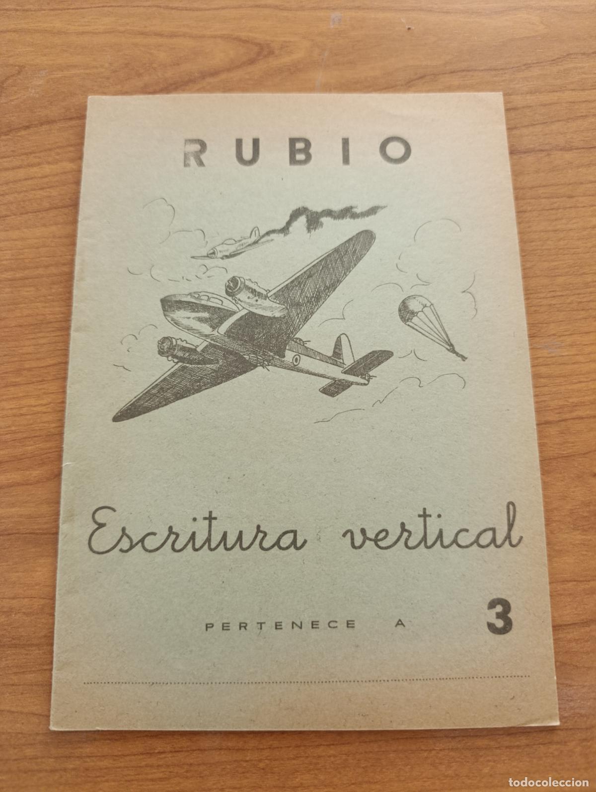 Libros de segunda mano: CARTILLA ESCOLAR RUBIO. ESCRITURA VERTICAL N&ordm; 3. 1962. SIN USO, PROCEDE DE TIENDA