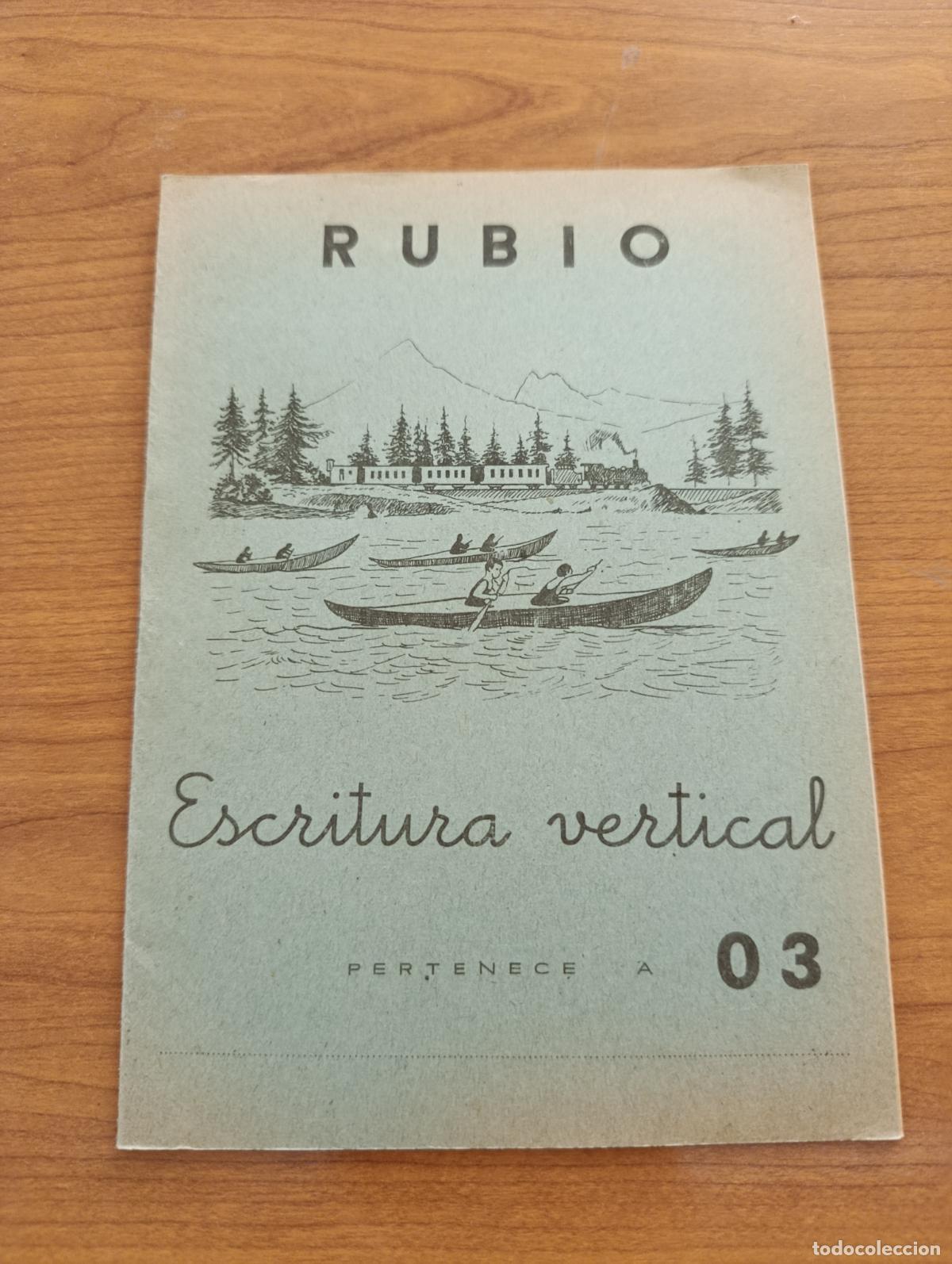 Libros de segunda mano: CARTILLA ESCOLAR RUBIO. ESCRITURA VERTICAL N&ordm; 03. 1963. SIN USO, PROCEDE DE TIENDA