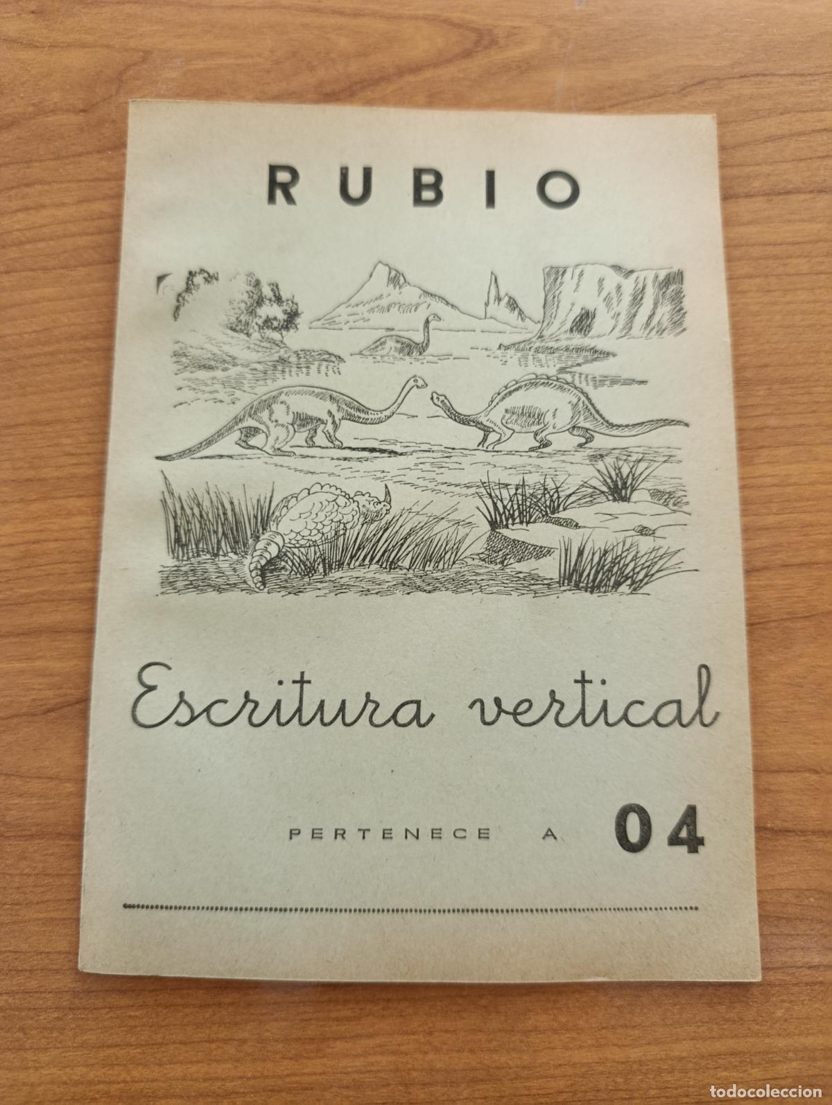 Libros de segunda mano: CARTILLA ESCOLAR RUBIO. ESCRITURA VERTICAL N&ordm; 04. 1963. SIN USO, PROCEDE DE TIENDA