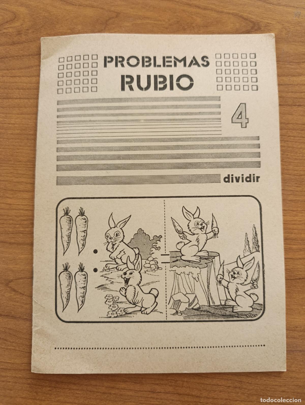 Libros de segunda mano: CARTILLA ESCOLAR PROBLEMAS RUBIO. DIVIDIR N&ordm; 4. 1977. SIN USO PROCEDE DE TIENDA