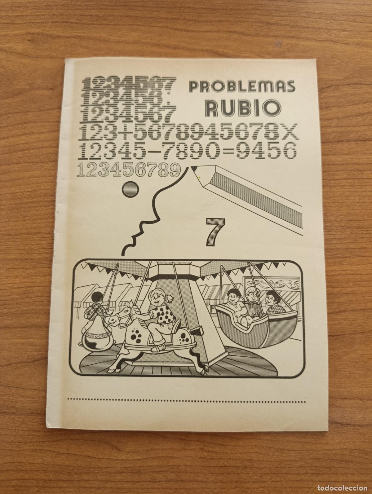 Libros de segunda mano: CARTILLA ESCOLAR PROBLEMAS RUBIO. N&ordm; 7. 1978. SIN USO PROCEDE DE TIENDA