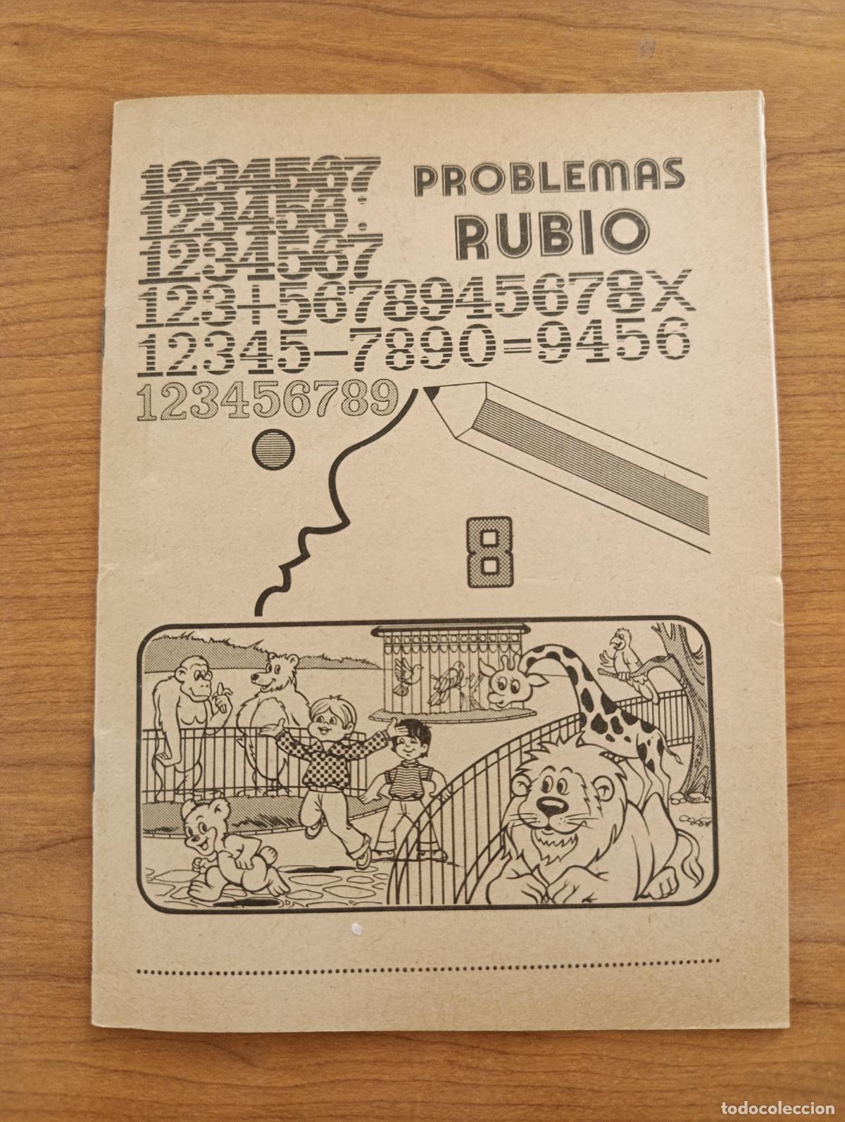 Libros de segunda mano: CARTILLA ESCOLAR PROBLEMAS RUBIO. N&ordm; 8. 1978. SIN USO PROCEDE DE TIENDA