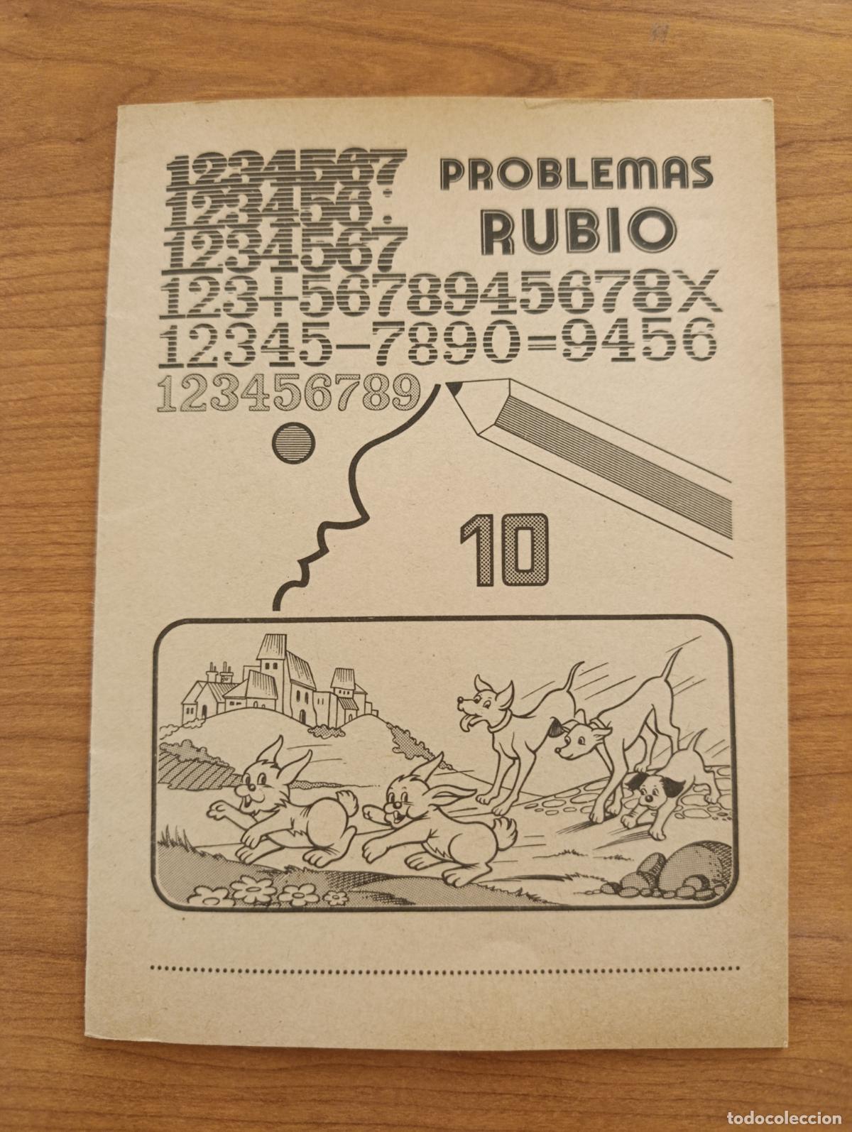 Libros de segunda mano: CARTILLA ESCOLAR PROBLEMAS RUBIO. N&ordm; 10. 1978. SIN USO PROCEDE DE TIENDA